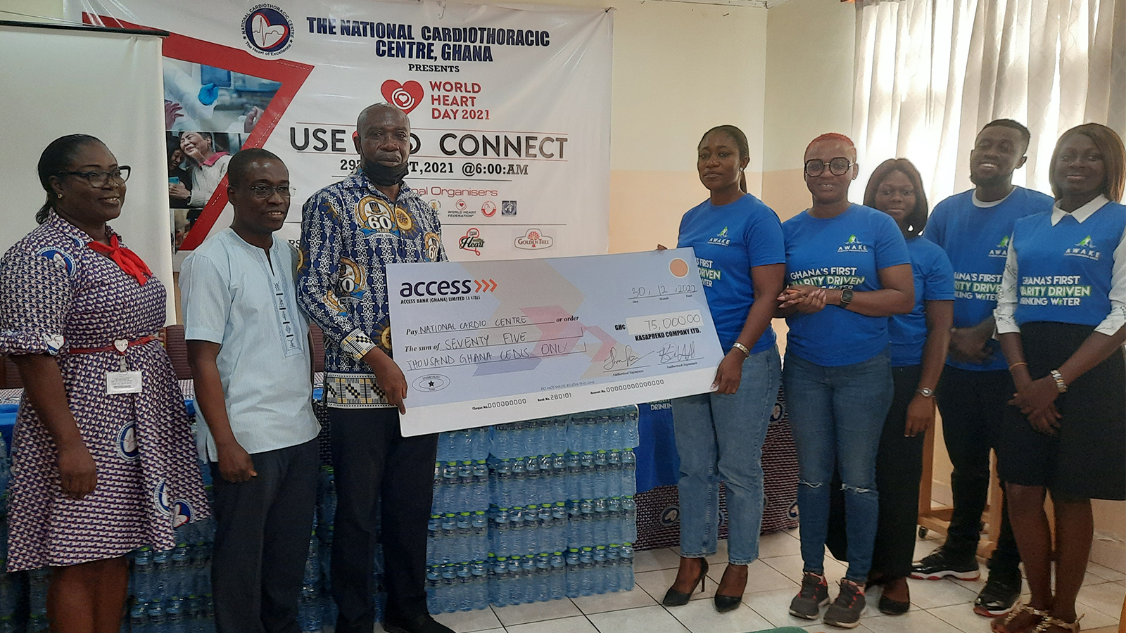 Kasapreko Donates ₵‎75,000 Cedis to the Korle Bu Cardiothoracic Centre